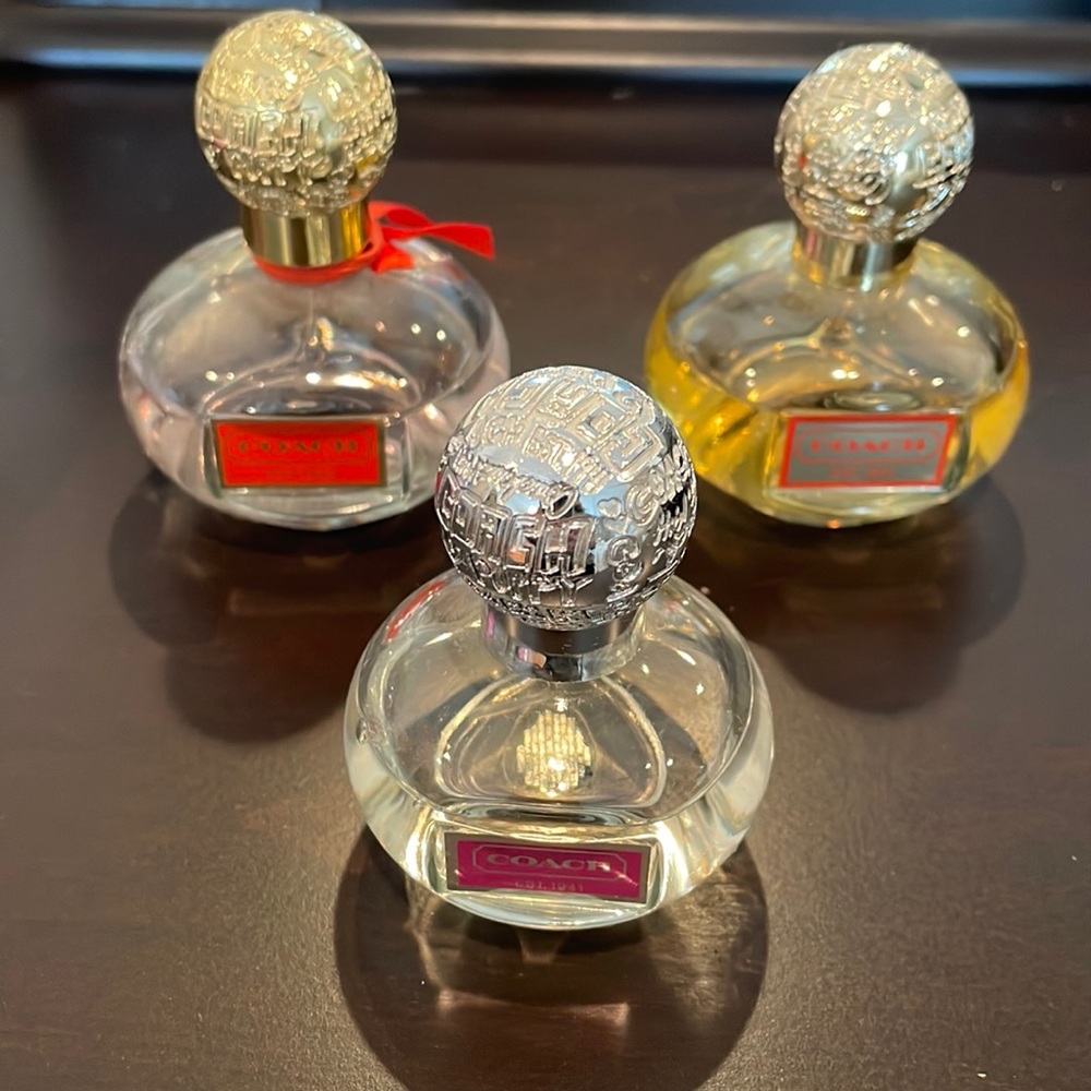 3 used coach perfumes
